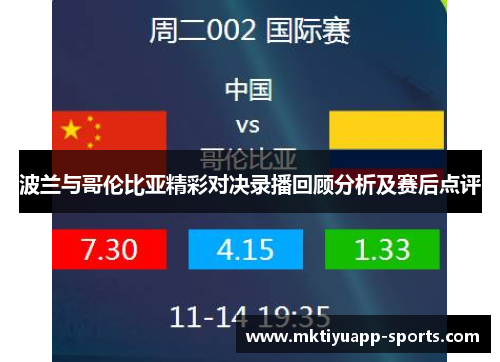 波兰与哥伦比亚精彩对决录播回顾分析及赛后点评